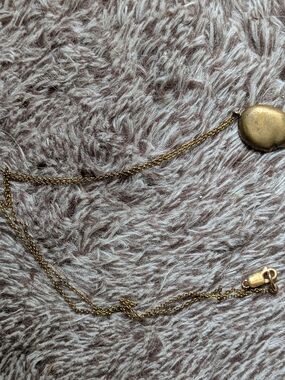 Gold-Tone Round Pendant Necklace - Women's Jewelry